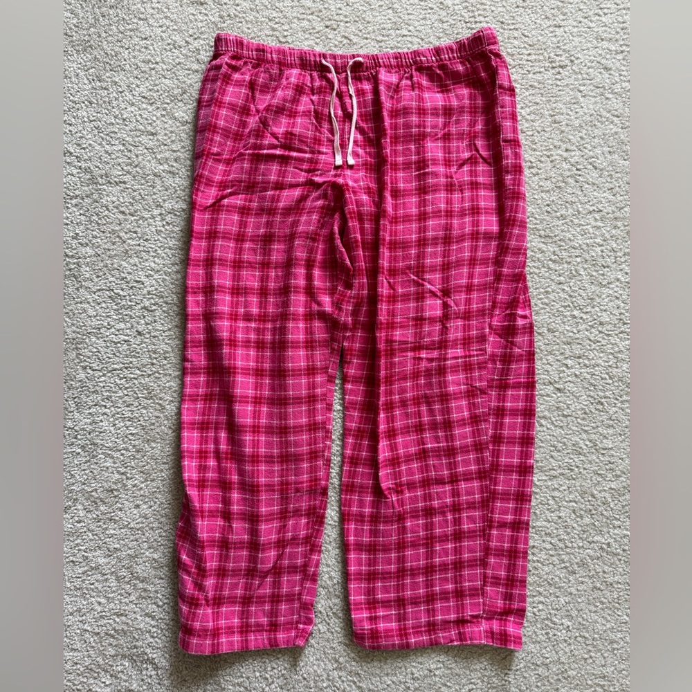 Pink Plaid Pajama Pants